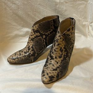 Seychelles Snake Print Booties